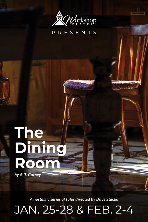 A comedy of manners, set in a single dining room where 18 scenes from different households overlap and intertwine