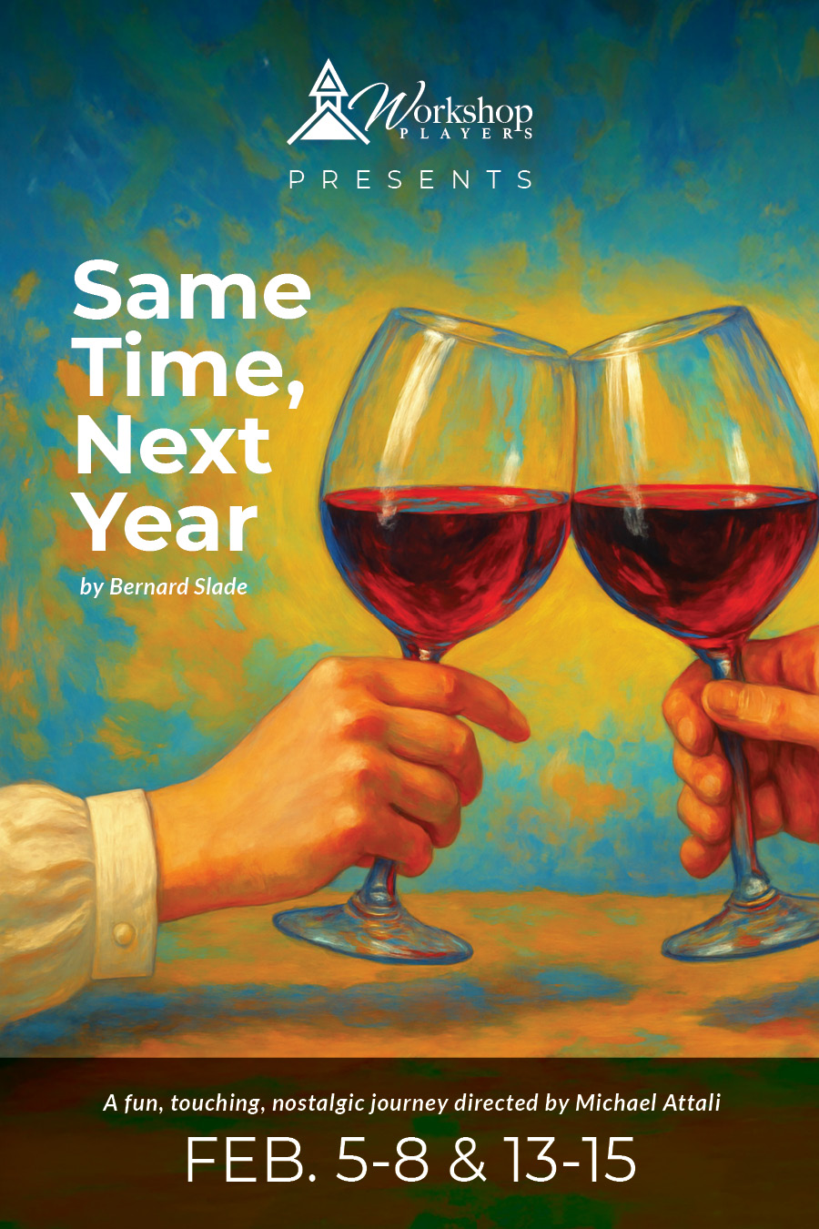 A romantic comedy classic, Same Time, Next Year is a heartfelt and humorous look at love, marriage, and lifelong connection over time.